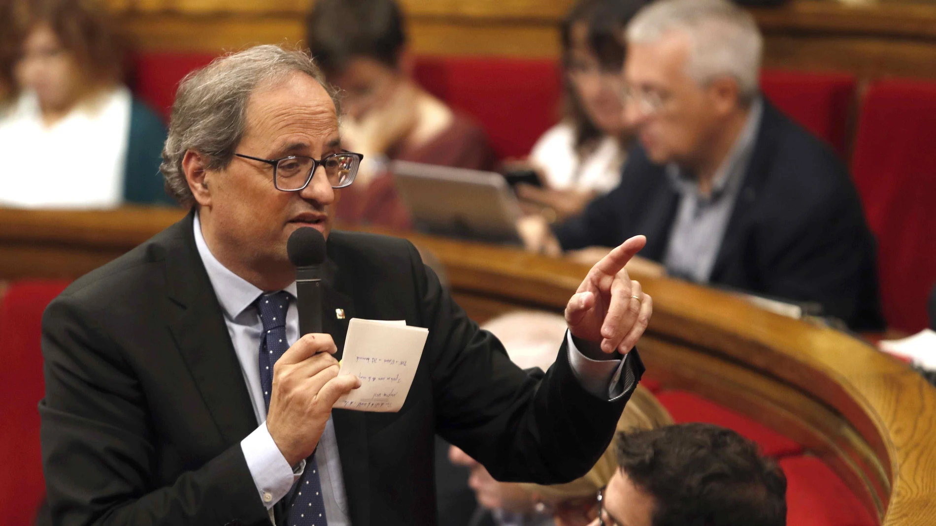 Quim Torra en el Parlament Quim Torra en el Parlament