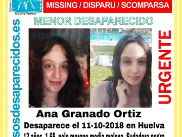 Menor desaparecida en Huelva Menor desaparecida en Huelva