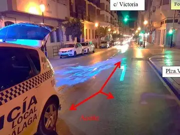 Rastro del aceite en la calle Victoria Rastro del aceite en la calle Victoria