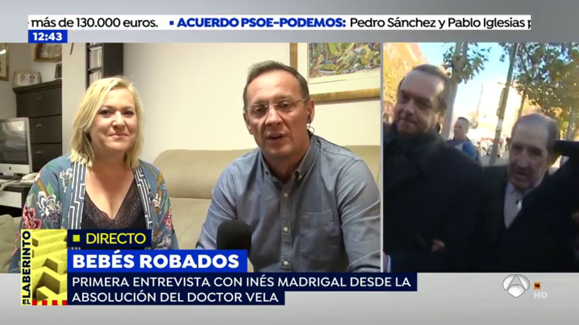 In&eacute;s Madrigal, primera beb&eacute; robada, afronta con seguridad el recurso: "Es una noticia maravillosa porque es la primera sentencia a nivel europeo que reconoce el robo"