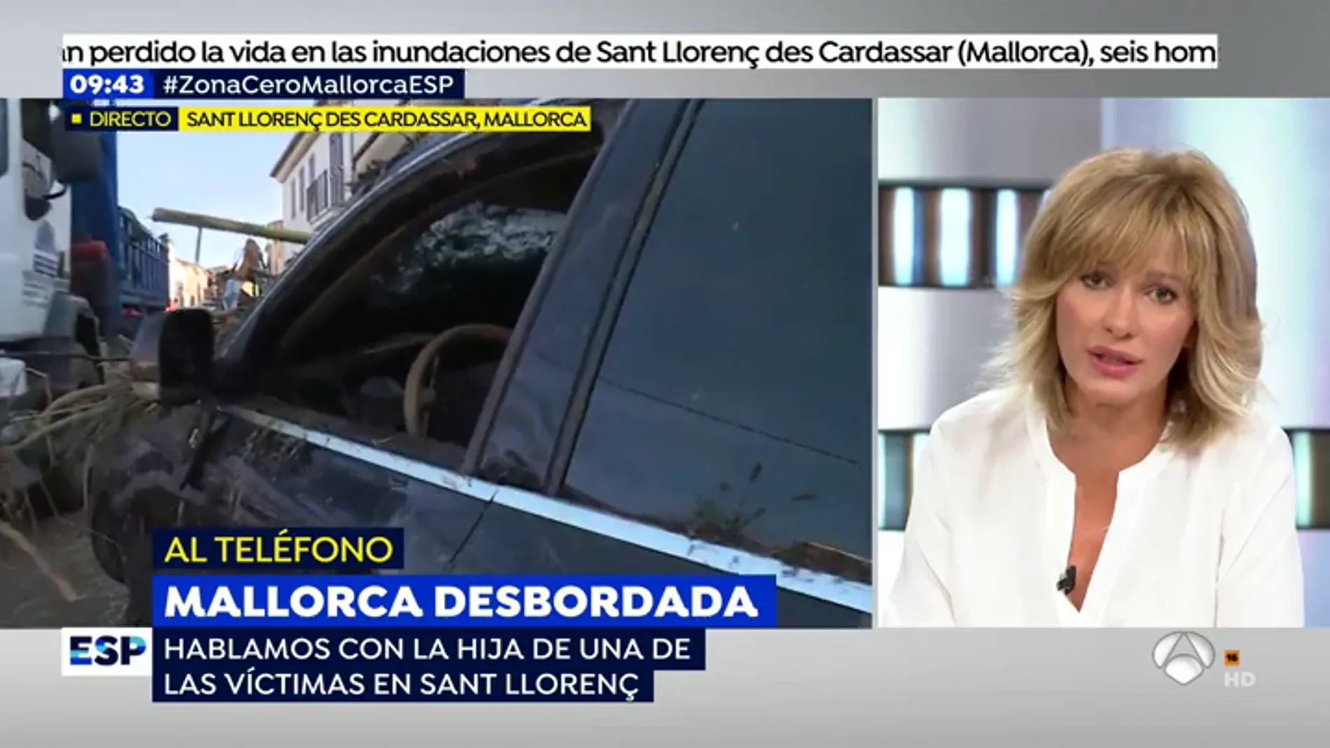 La hija de una víctima de las inundaciones de Mallorca: "No me lo creo, todavía no he visto el cuerpo"