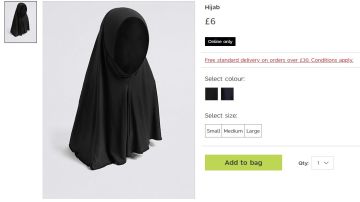 Los hijabs a la venta en la página web