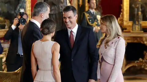 Pedro Sánchez, en el Palacio Real Pedro Sánchez, en el Palacio Real