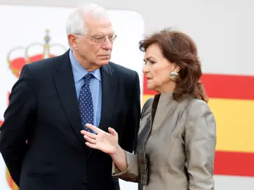 Carmen Calvo y Josep Borrell Carmen Calvo y Josep Borrell