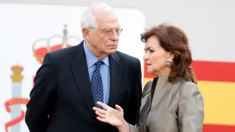 Carmen Calvo y Josep Borrell Carmen Calvo y Josep Borrell