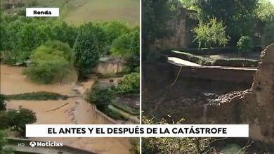 Las fuertes lluvias destrozan los Baños Árabes de Ronda