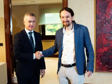 Iñigo Urkullu y Pablo Iglesias Iñigo Urkullu y Pablo Iglesias
