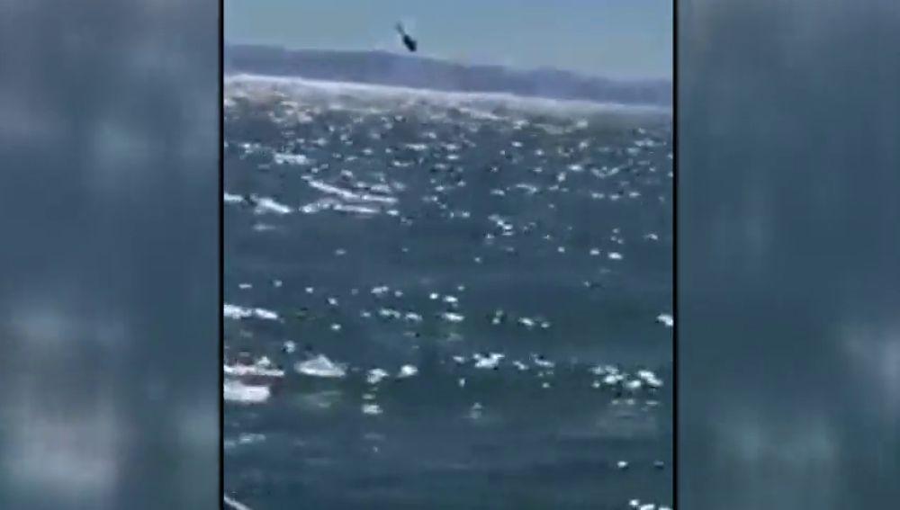 Se cae un helicóptero de la marina mexicana en el Golfo de California