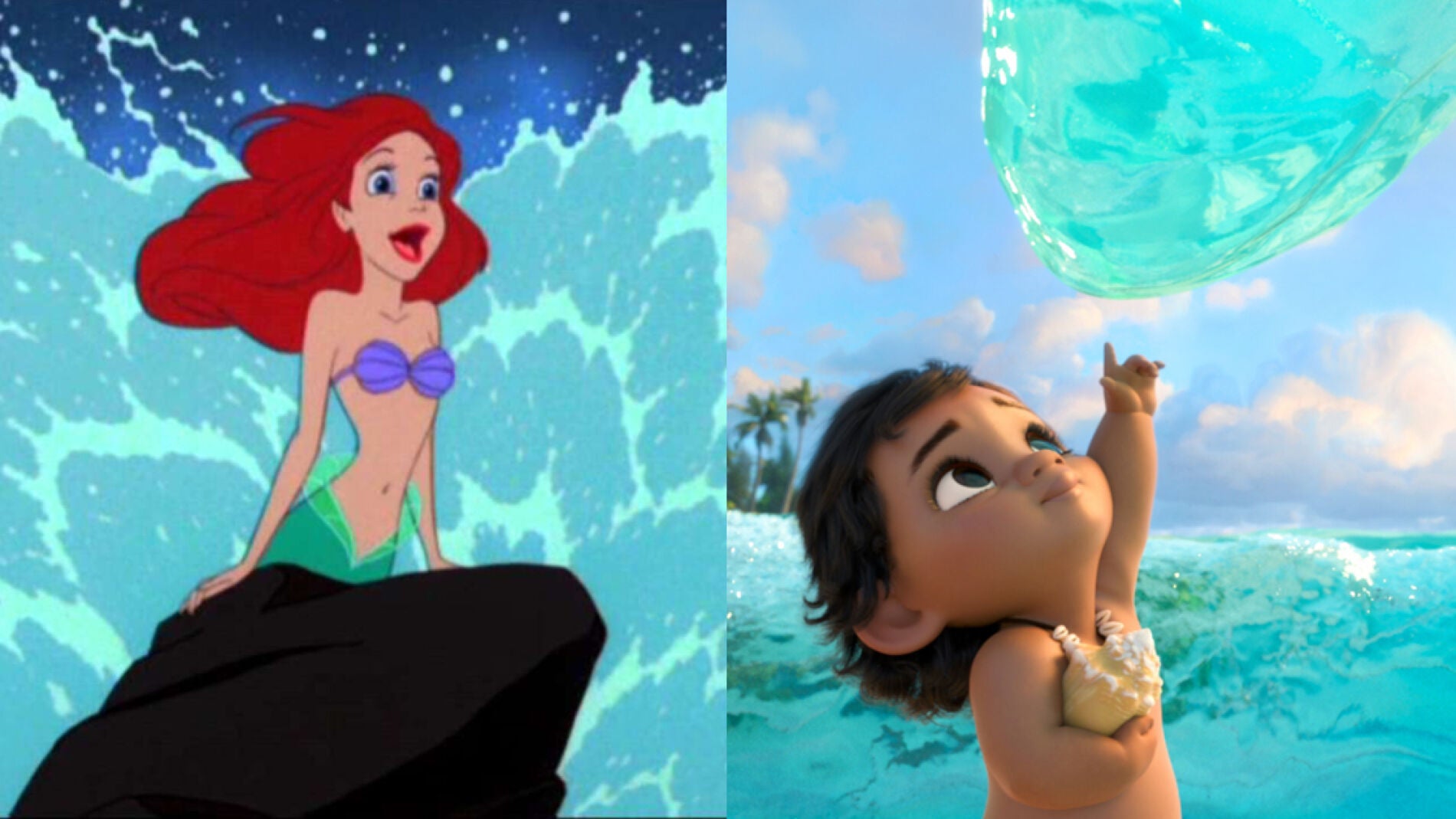 La Sirenita y Vaiana