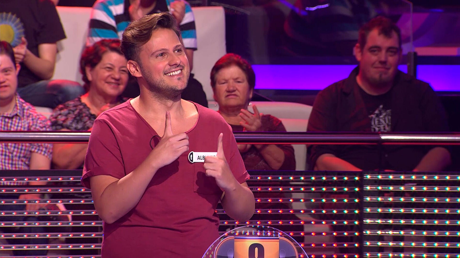 La bonita lecci&oacute;n de un concursante sin pulgares en '&iexcl;Ahora Caigo!'