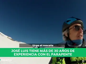 José Luis, un experto del parapente: lleva más de 30 años volando, una experiencia que puede ser clave para sobrevivir José Luis, un experto del parapente: lleva más de 30 años volando, una experiencia que puede ser clave para sobrevivir