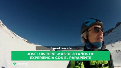 José Luis, un experto del parapente: lleva más de 30 años volando