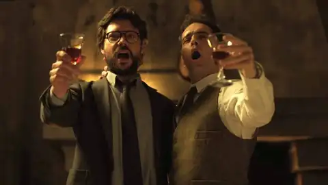 El Profesor y Berlín en 'La Casa de Papel' Álvaro Morte y Pedro Alonso