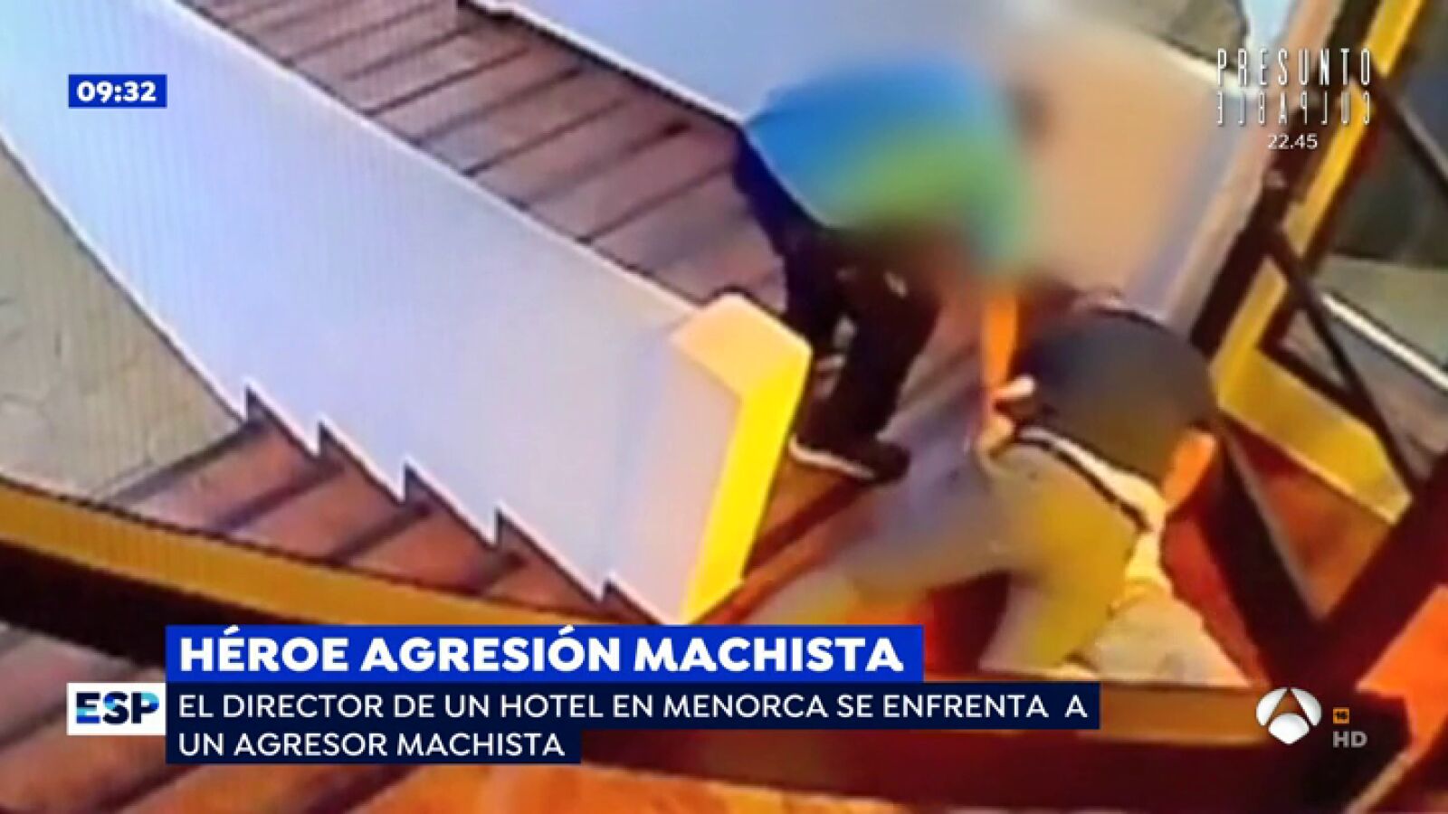 VÍDEO: El director de un hotel de Menorca evita una agresión machista de un cliente a su pareja
