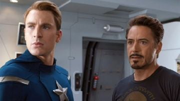 Iron Man y Capitán América en Marvel