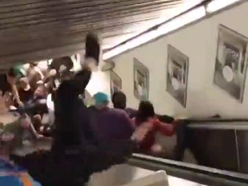 Varios aficionados del CSKA resultan heridos tras descontrolarse una escalera mecánica en el metro de Roma
