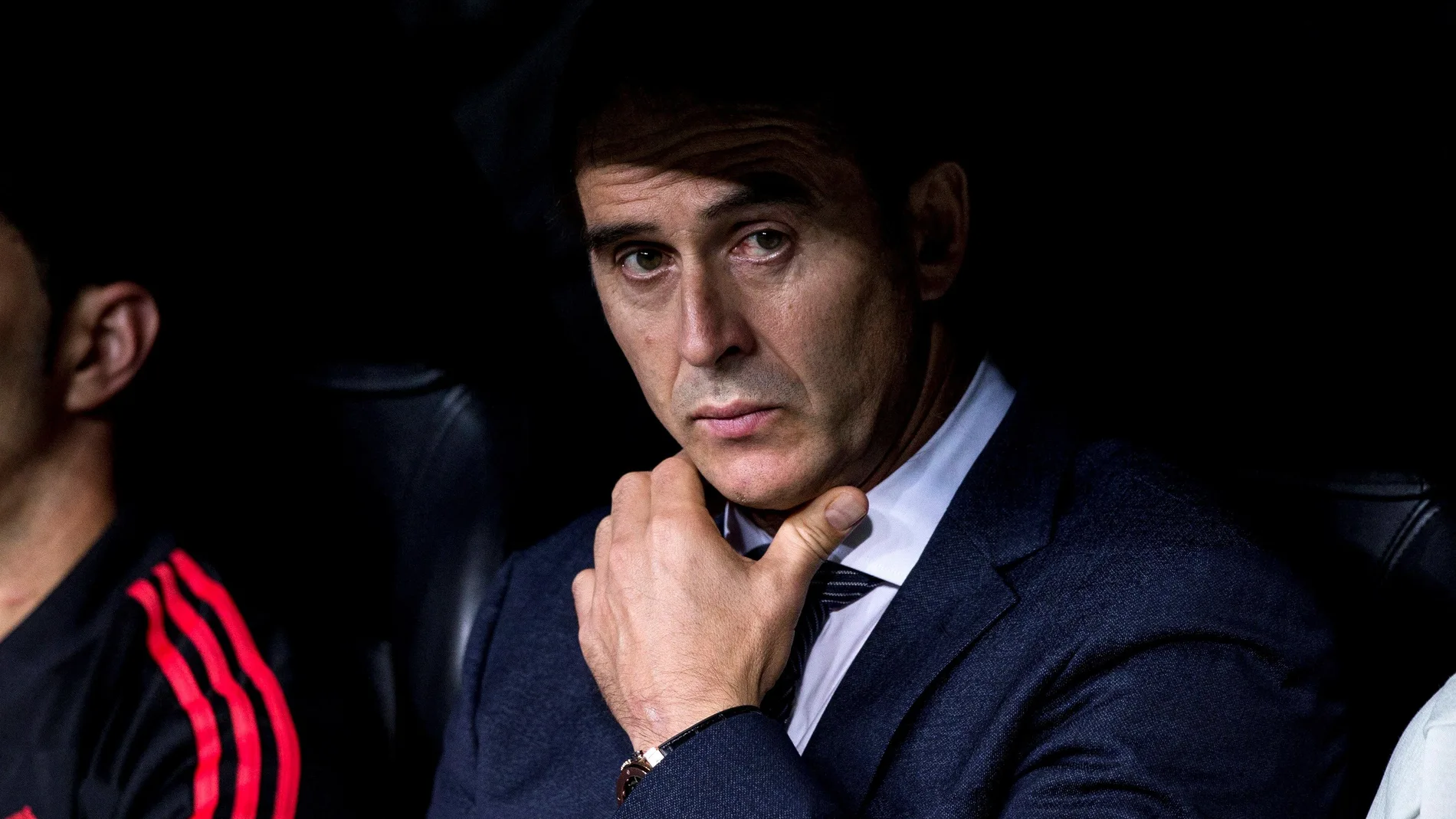 Julen Lopetegui, en el banquillo del Santiago Bernabéu Julen Lopetegui, en el banquillo del Santiago Bernabéu