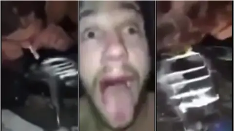 El polémico vídeo de un jugador de fútbol australiano esnifando cocaína El polémico vídeo de un jugador de fútbol australiano esnifando cocaína