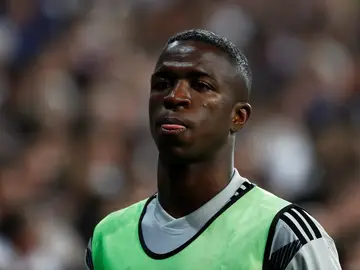 Vinicius, antes de un partido del Real Madrid Vinicius, antes de un partido del Real Madrid