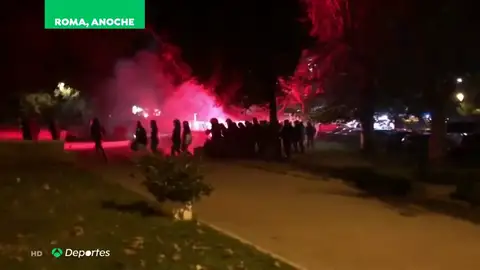 Los incidentes en los exteriores del Olímpico se saldan con tres detenidos y tres heridos, uno un hincha ruso apuñalado Los incidentes en los exteriores del Olímpico se saldan con tres detenidos y tres heridos, uno un hincha ruso apuñalado