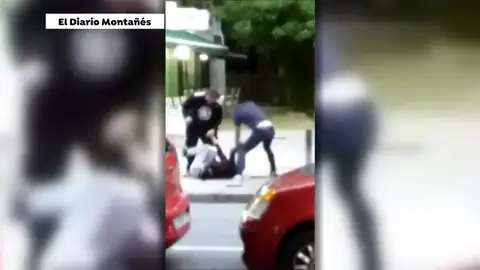 Graban la brutal paliza a un hombre en Torrelavega Graban la brutal paliza a un hombre en Torrelavega