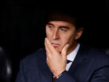 Lopetegui, en el banquillo durante el duelo ante el CSKA Lopetegui, en el banquillo durante el duelo ante el CSKA