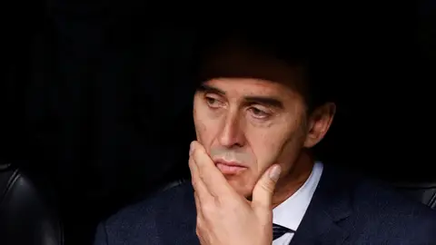 Lopetegui, en el banquillo durante el duelo ante el CSKA Lopetegui, en el banquillo durante el duelo ante el CSKA