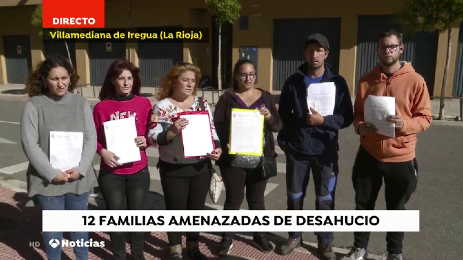 Doce familias están al borde del desahucio por el impago de su casero al banco en La Rioja