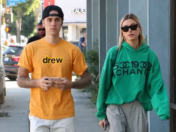 Justin Bieber junto a su mujer Hailey Baldwin Justin Bieber junto a su mujer Hailey Baldwin
