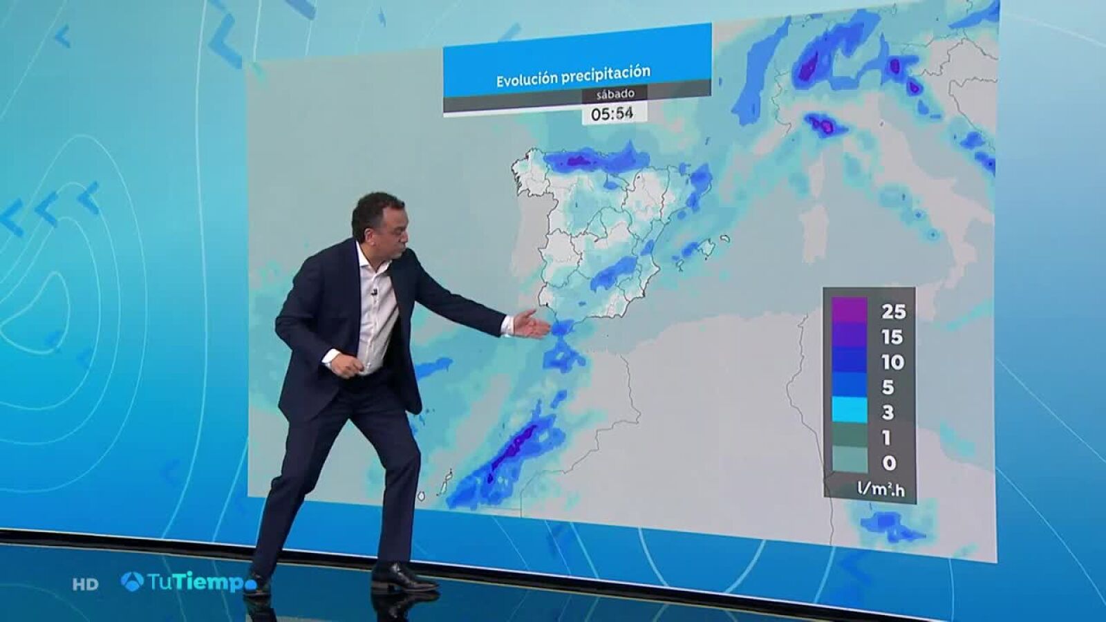 Chubascos acompañados de tormentas fuertes y persistentes en Canarias 