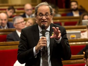 Quim Torra en el Parlament