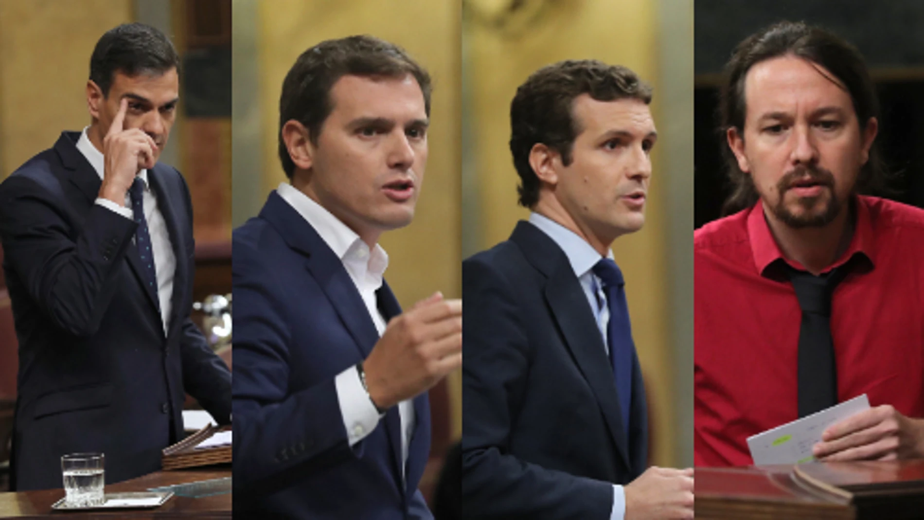 Pedro Sánchez, Albert Rivera, Pablo Casado y Pablo Iglesias Pedro Sánchez, Albert Rivera, Pablo Casado y Pablo Iglesias