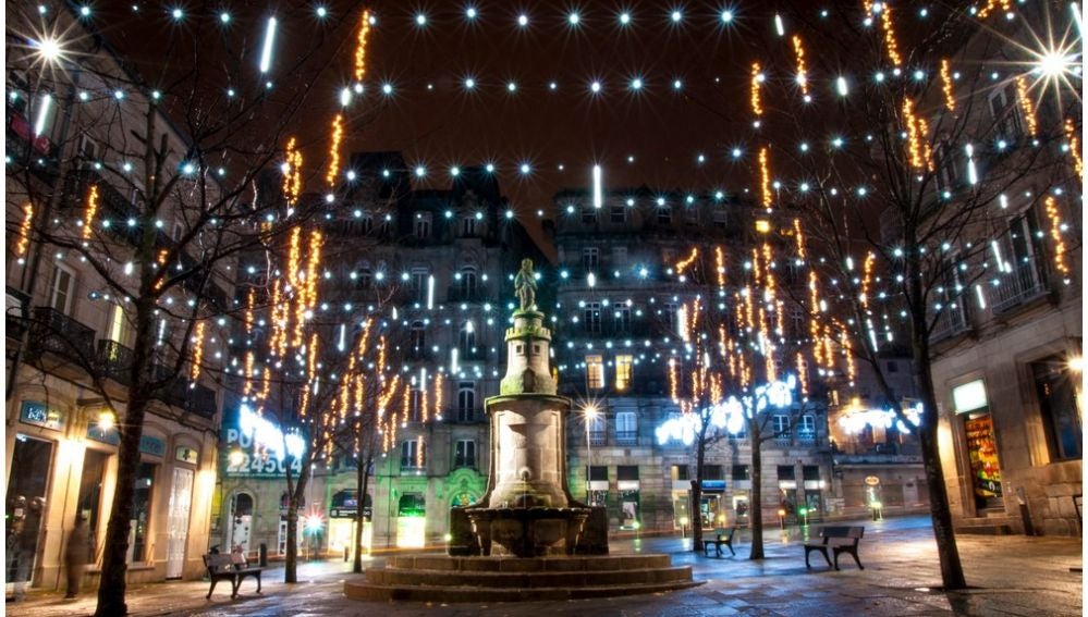 Luces de Navidad en Vigo en años previos a 2018
