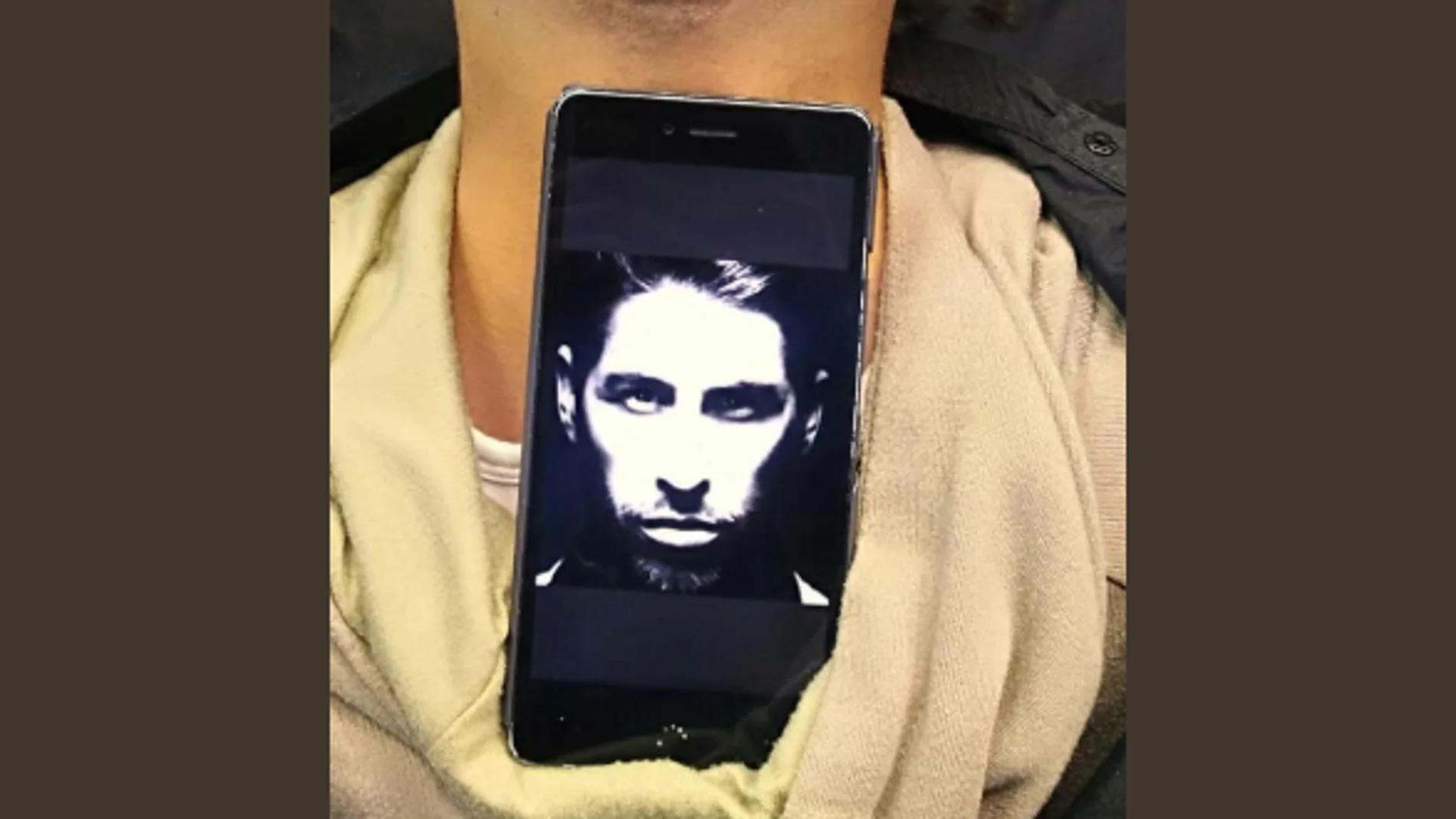 La foto de Sergio Ramos que llevó el aficionado La foto de Sergio Ramos que llevó el aficionado