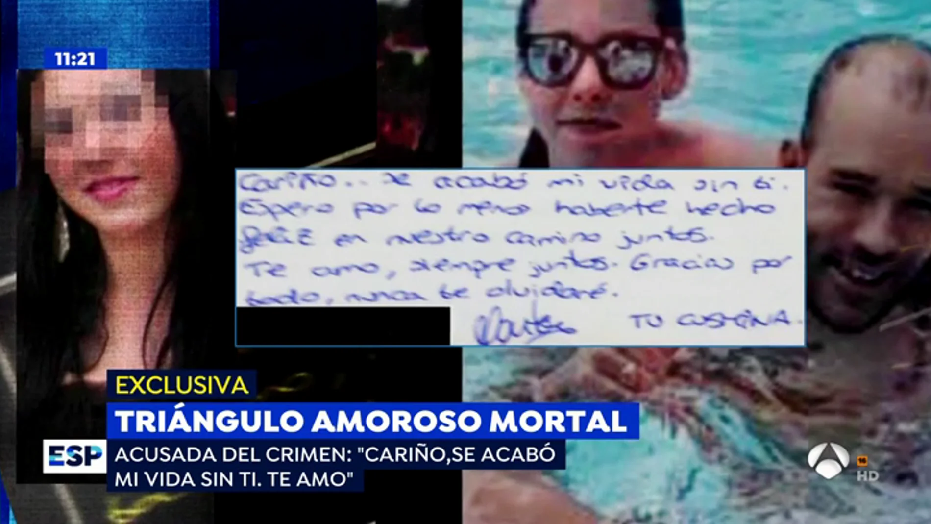 'Espejo Público' desvela el impactante mensaje que le escribió la 'viuda negra de Langreo' a su marido tras el crimen