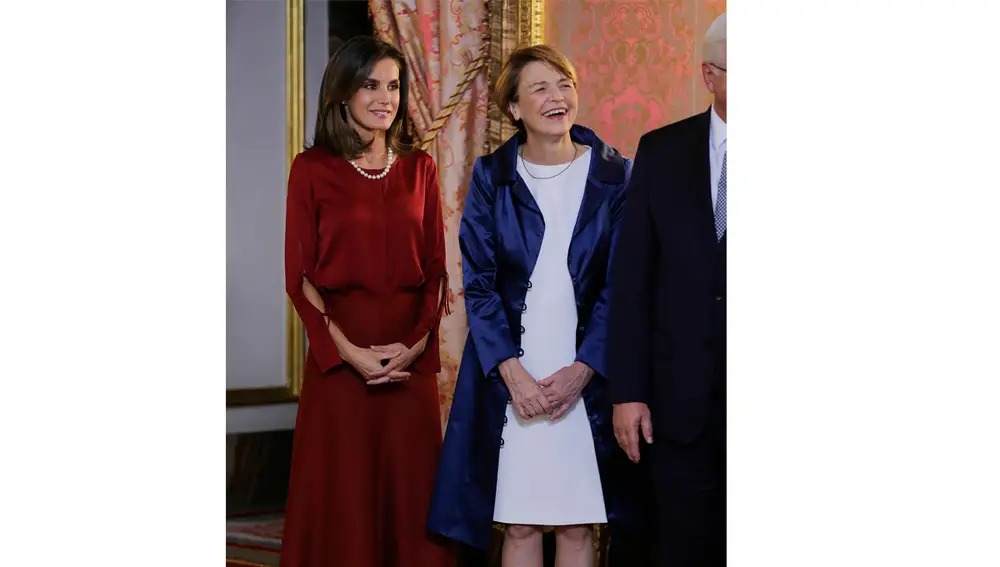 La reina Letizia durante la cena en honor al presidente de la República Alemana