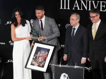 Sergio Ramos, en una entrega de premios