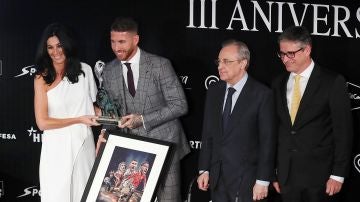 Sergio Ramos, en una entrega de premios