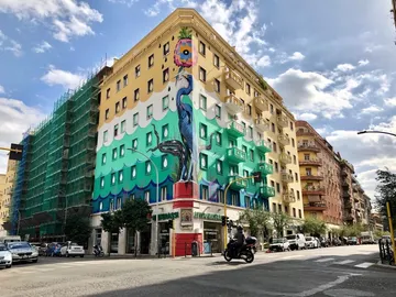 Grafiti que purifica el aire en Roma Grafiti que purifica el aire en Roma