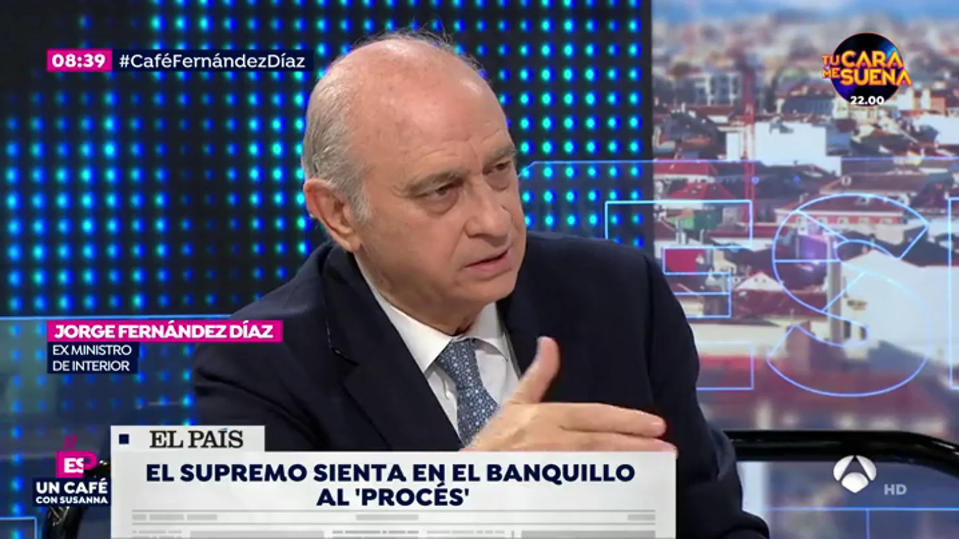 Jorge Fernández Díaz, exministro del Interior: ""Me parece lamentable que el Gobierno esté haciendo de abogado defensor de Torra y Puigdemont"