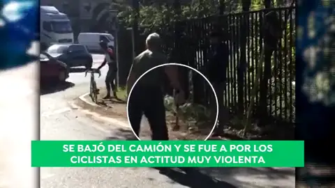 Investigan al conductor de un camión que atacó con un martillo a dos ciclistas: "Salió con todas las ganas de agredir" Investigan al conductor de un camión que atacó con un martillo a dos ciclistas: "Salió con todas las ganas de agredir"