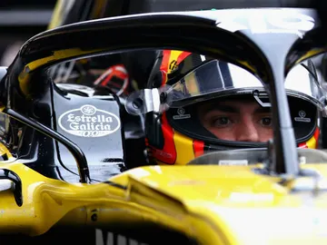 Carlos Sainz, a bordo del Renault Carlos Sainz, a bordo del Renault