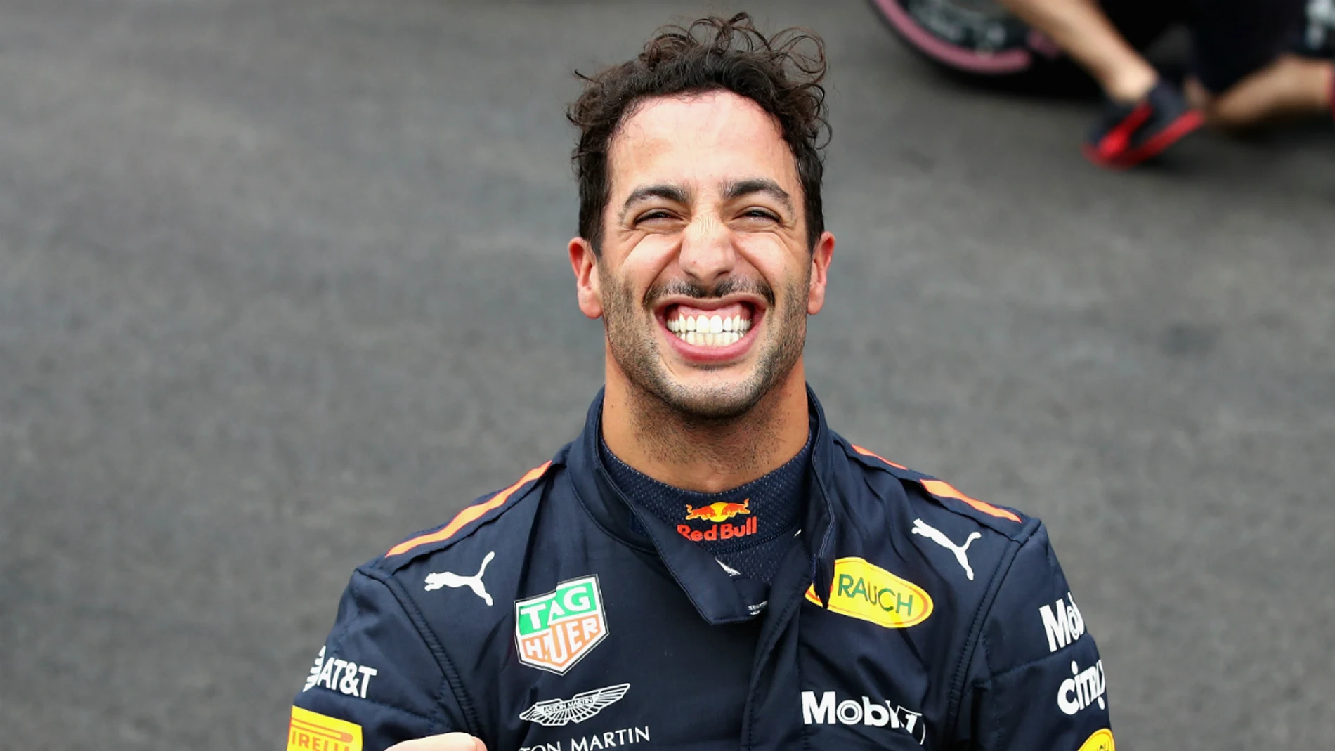 Daniel Ricciardo, sonriente