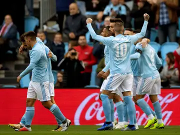 Iago Aspas celebra un gol ante el Eibar Iago Aspas celebra un gol ante el Eibar