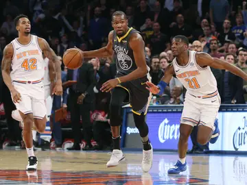 Kevin Durant, en acción ante los New York Knicks Kevin Durant, en acción ante los New York Knicks