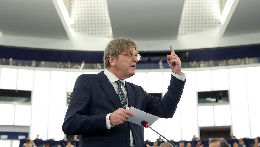 El líder de los liberales europeos, Guy Verhofstadt 