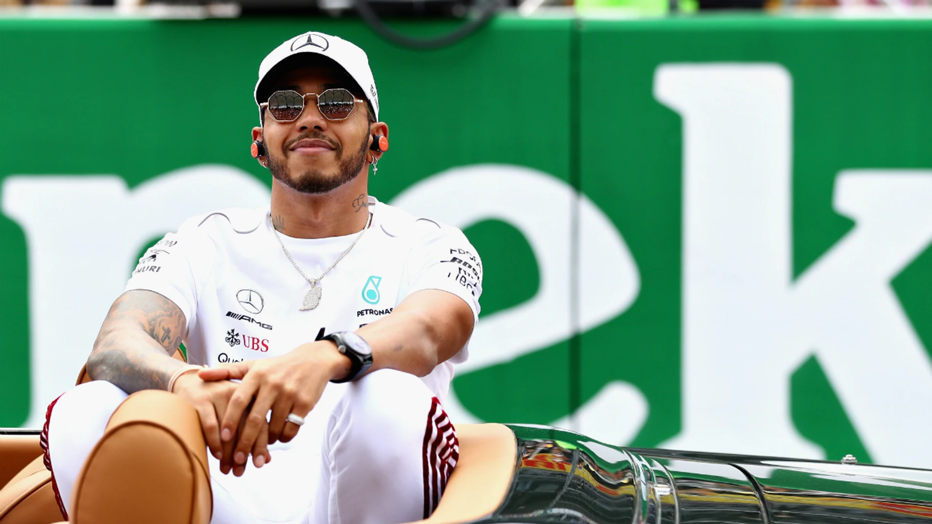 Lewis Hamilton, relajado