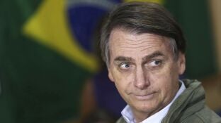 Jair Bolsonaro en una &aacute;rea militar en la zona norte de R&iacute;o de Janeiro