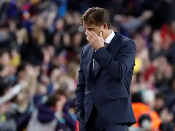 Julen Lopetegui, en el Camp Nou Julen Lopetegui, en el Camp Nou