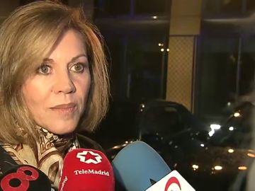 Declaraciones a los periodistas tras asistir al aniversario del periódico 'La Razón' Declaraciones a los periodistas tras asistir al aniversario del periódico 'La Razón'